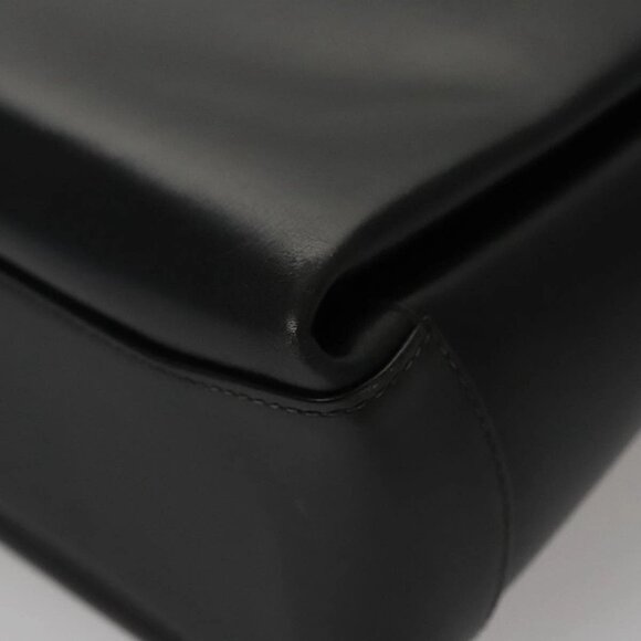 GUCCI Bamboo Hand Bag Enamel Black Auth ep7256 - Picture 4 of 16